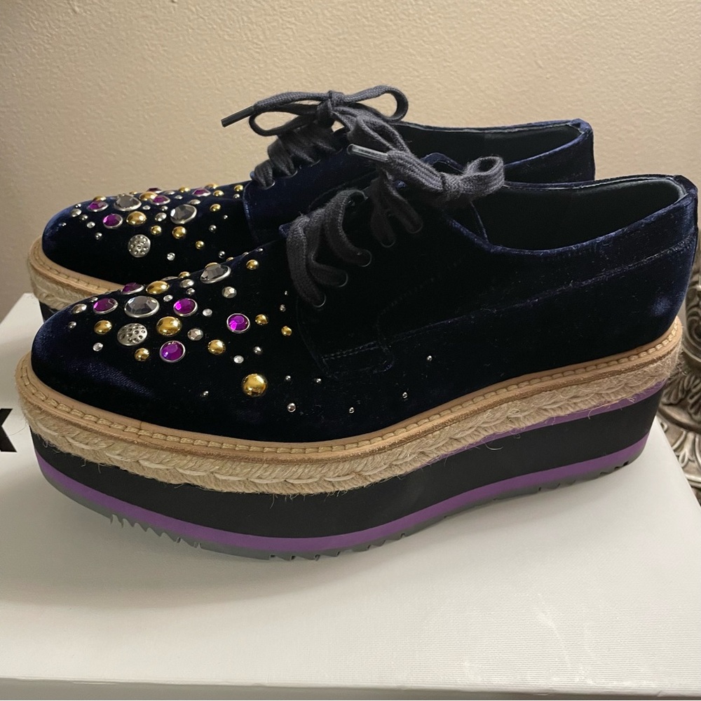PRADA NEW!! Oxford platform derby 38.5